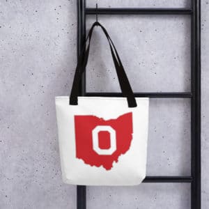 Block O in Ohio Tote Bag