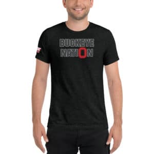 Buckeye Nation Red Block O Short Sleeve T-shirt
