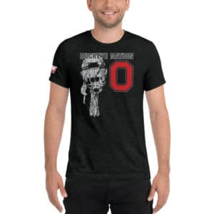 Buckeye Nation Helmet Short Sleeve T-shirt