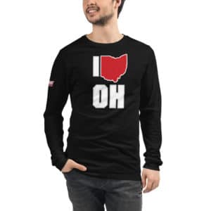 I Love Ohio Unisex Long Sleeve Tee