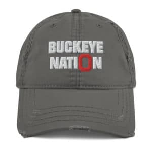 Buckeye Nation Block O Distressed Hat
