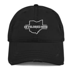Developed Here Distressed Hat