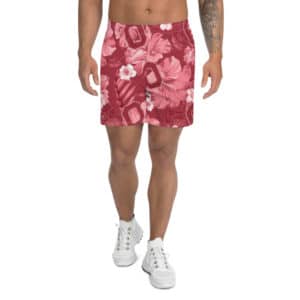 Men's Tropical Tiki Block O Athletic Shorts