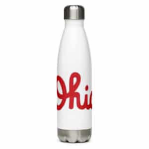 Script Ohio Stainless Steel Water Bottle