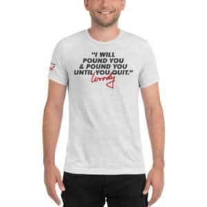 Woody Hayes Quotes: I Will Pound You & Pound You Until You Quit Short Sleeve T-shirt