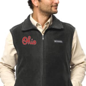 Script Ohio Men’s Columbia Fleece Vest
